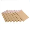 50pcs couleur marron papier kraft enveloppe à bulles sacs d'expédition Business Express sac d'emballage Y200709