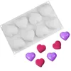 Новые сердечные силиконовые формы для мусс-образных форм для мусса, шоколадные десертные свадьбы 3D формы Валентина День святого Валентина 210225