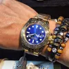 Högkvalitativ Top Business Wristwatch 116623 Vintage snidad rostfritt stål Automatisk mekanisk klocka Herrklockor Relogio240K