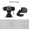 Caméra Web HD 1080p ordinateur portable Webcam camrea Youtube caméra à clipser avec Microphone micro webcams Windows XP win7 8 10