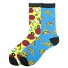 Mens Socks Happy Design Funny Men Duck Bees Planet Tool Beer Pizza Fruit Meias Female Wedding Skarpetki Calcetines Hombre Divertidos N137