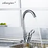 Bathroom Sink Faucets Zhuo Jue 360-degree Rotation Style Modern And Cold Basin Water Mixer Tap Kitchen Single Faucet