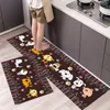 Kitchen Mat Cartoon Animals Long Strip Non-Slip Entrance Doormat Bedroom Home Floor Decoration Carpet Absorbent Bath Rug 220301