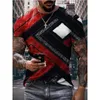 Mens T Shirts with Check Pattern British Style Tops for Hiphop Boys Streetwear Classic Printing Tops