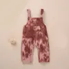 Vårhösten överaller för barn Barnens slips-färgpojkar Baby Jumpsuit 210528