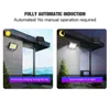 Motion Sensor Solar Lamps 3 Modes Outdoor Garden IP65 Waterproof LED Lights Courtyard Path Corridor Aisle Light Street Atmosphere Spotlight