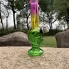 New high borosilicate glass pipe diameter 14mm ghost gradient cool glass water pipe