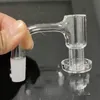 Banger à quartz plat nouvellement conçu sur le dessus avec marbre fumant en verre, perle de rubis et pilule de couleur aléatoire pour un bang d'eau