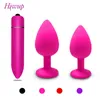 NXY Anal toys Silicone Plug Butt Prostate Massager for Beginner Men Women Adult Gay Sex Shop Mini Small Erotic Bullet Vibrator Toys 1125