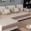Copridivano in tessuto di lino in cotone Asciugamano per divano Copridivano tinta unita Coprisedile per soggiorno Asciugamano per divano ad angolo 211102