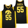 NCAA College Basketball Iowa Hawkeyes 55 Luka Garza Jersey Men Pure Cotton Breathable Team Color Navy Blue White Yellow Sale