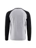 Pioneer Camp Plus Size męska z długim rękawem T-shirt bawełniane szwy T shirt mężczyźni moda patchwork Slim fit tshirts Mężczyzna Act902180y G1229