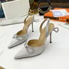 Bow fairy silk high heeled sandals stovepipe artifact sexy fashion Nude urban style workplace essential can be matched with 35-42 heel height 9.5