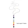 7 chakra edelsteen kralen hanger ketting vrouwen yoga reiki healing balancing maxi chakra kettingen bijoux femme sieraden