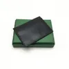 Высококачественные мужские Женские держатель Classic Mini Bank Card Holder Mell Slim Wallet Wtih Box