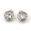 25st / lot Antik Silver Jungfru Maria Charm Pendants för smycken gör armband Halsbandsfynd 21x24mm A-481