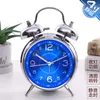 Other Clocks & Accessories Silent Home Metal Shell Clock Lazy Mechanical Bell Luminous Alarm For Students And Children 4 Inches