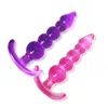 NXY Sexo Anal Brinquedos Plug Soft Silicone Butt Brinquedos Vaginal G Spot Stimulation Backyard Bead Masturbação Mini Dildo Toy para Mulheres Gay 1202