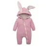 Nyfödd bebis pojke rompers vetement häll enfanter tjejer barn designer kläde tjejer pojkar hooded spädbarn bomull hoppare toddler boutique bb057b