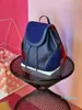 2021 Neue Top-Frauen-Männer-Schulrucksack aus echtem Leder Top-Marken-Lammfell-Spike-Taschen mit kristallschwarzer Farbe Handtaschen Sportrucksack