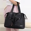 Sacs de plein air 2021 Nylon imperméable Gym Fitness Sac Femmes Sack Sac à main Dames Bagages Fourre-tout Épaule Voyage Duffel Blaso pour chaussures Gymtas