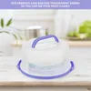 Other Bakeware 1pc Thicken Cake Container Transparent Carrier Portable Packing Box Baking Packaging With Bracket