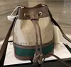 Drawstring Bags New Luxurys Designers Bucket Shoulder Bag Leather Handbags Girl Metallic Fashion Women Bags Cross Body Clutch