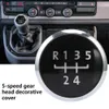 Nieuwe Auto Hittebestendige Zwarte Professionele Gear Shift Knop Stick Badge voor T5 / T6