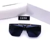 2021 Novos Óculos Modernos Retro Grande Tendência Sunglasses Ins Wind Street Shooting Modelo 1696 com caixa