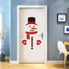 Christmas Decorations Removable Sticker Refrigerator Wall Decal Window Glass Home Adhesive Xmas Decor Door