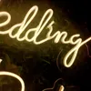 「結婚披露宴」単語の看板色カスタマイズされた美しい装飾の壁ホームバーの公共のネオンLEDライト12V超明るい
