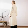 Autumn and winter double-sided cashmere coat women's European and American large woolen coat medium and long high-end w 210930
