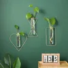 Vasi Vaso Home Decor Decorazione Hydroponic Test-Tube Decorazione di vetro Decorazione di vetro Nordichanging Flower Pot Room Appeso cestino contenitore