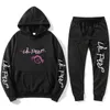 rip lil peep sudadera con capucha cudaders de para Hombre / Mujer Invierno Clido Polar Sudaderas + Pantalones de Trajes Hip Hop X0610