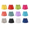 Summer Fashionable Biker Short Candy Color Casual Beach Black Shorts Women Plus Size Loose Cotton Neon Female 210724