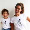 Funny new Mommy Me Clothes Baby Girl T-shirts Women T Shirt Family Matching Clothes Summer Thin Twinning Mother and Daughter