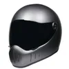 Casco da moto vintage puro fatto a mano in stile retrò Casco da moto CO Cafe Racer in fibra di vetro Casco integrale Moto DOT ECE