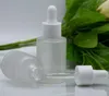 Flacon compte-gouttes en verre givré de 30ml, Pipette pour liquide d'aromathérapie, huile essentielle, bouteille de voyage, récipient cosmétique vide