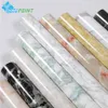 Modern Marble Sticker Bathroom Waterproof Wall Sticker Kitchen Bar Counter Decorative Film Furniture Self-adhesive PVC Wallpaper 210705