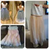 2021 Genç Düğün Kız Elbise İlk Comunion Elbise Kız Akşam Prenses Çiçek Elbise Çocuk Giysileri Kostüm Vestido 8 -14 Yıl Q0716
