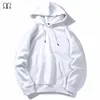 Ciepłe bluzy polarowe mężczyźni bluzy wiosna jesień solidny biały kolor hip hop streetwear z kapturem odzież człowieka EU SZIE XXL 210715