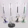 10,6 pollici di vetro alto narghilè dab rig tubi dritti tubi dell'acqua tubi dell'olio bong con speciali decalcomanie di testo