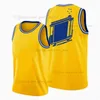 Gedrukt Custom DIY Design Basketbal Jerseys Customization Team Uniformen Print Personalized Letters Naam en nummer Mens Dames Kinderen Jeugd Golden State009