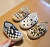 Pasgeboren eerste wandelaars Baby Boy Girl Crib Plaid Print Shoes Canvas Pram Shoes Prewalker Anti Slip Soft Sole Trainers Sneaker 0-24m