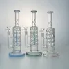 Straight Tube Glass Bong Fab Egg Hookah Inline Perc 14mm Female Joint Water Pipe Multi Colors Ice Pinch Bongs Oil Dab Rig With Bowl Hookahs Pipes