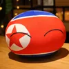 Favor de festa 10cm país bola brinquedo pingente de pelúcia boneca polônia countryball urss eua frança rússia reino unido japão alemanha itália290f