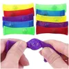 Marble Mesh Fidget Speelgoed Party Gunst Squeeze Sensory Gevlochten Meshes Buis Marmer Ballen Voor Volwassenen Kinderen Autisme ADHD Angst Therapie Decompressiety