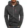 Casual Mannen Trui Tops Winter Heren Splice Cap met lange mouw ZIP Trui Hoge kwaliteit Stijlvol ontwerp Tops Trui 210818