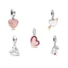 Jóias femininas em forma de Pandora Charms Bead 925 Silver Love Bracelet Lucky Amulet Pendant New Slide Pulseiras Contas Corrente de Joias Charm Frisado