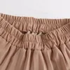 REALEFT taille haute femmes jupes plissées avec ceinture printemps été minimalisme élégant bureau femme jupes mi-longues Saia 210315